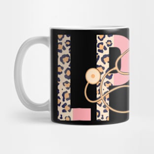 Cute Leopard LPN Licensed Practical Nurse Appreciation Week Mug